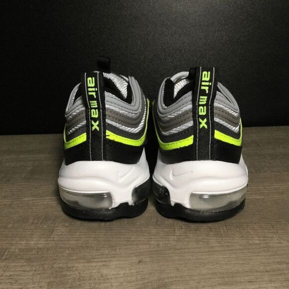 Nike Air Max 97 GS Platinum Black Volt Sneakers 921522-030 Youth Size 4Y - Picture 5 of 7